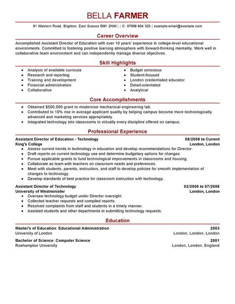 Education Assistant Director Resume Examples For 2022 Livecareer
