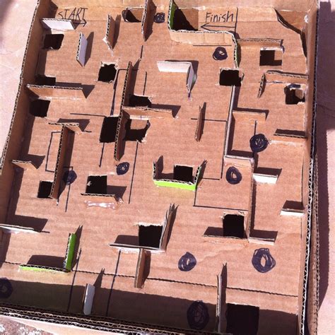 Cardboard Marble Maze 4 Steps With Pictures Instructables