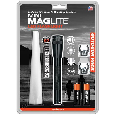 Maglite Mini Maglite Led Flashlight Adventure Pack Ip22tqg Bandh