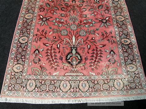 Materialien diese teppiche aus kaschmir sind handgeknüpft, normalerweise mit symmetrischen türkischen knoten bis zu einer dichte von ca. Orient Teppich Seidenteppich Kaschmir 183 X 123 Cm Seide ...