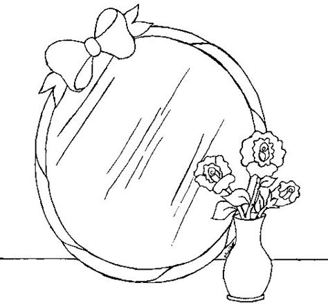 Dibujo de Espejo para Colorear - Dibujos.net