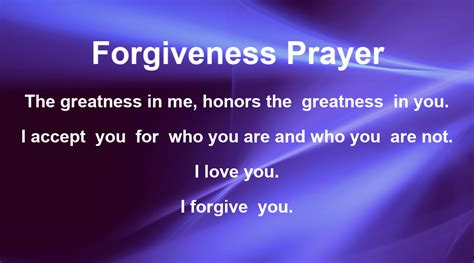 Forgiveness Prayerprocess