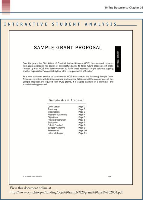 Free Sample Grant Proposal Pdf 350kb 9 Pages