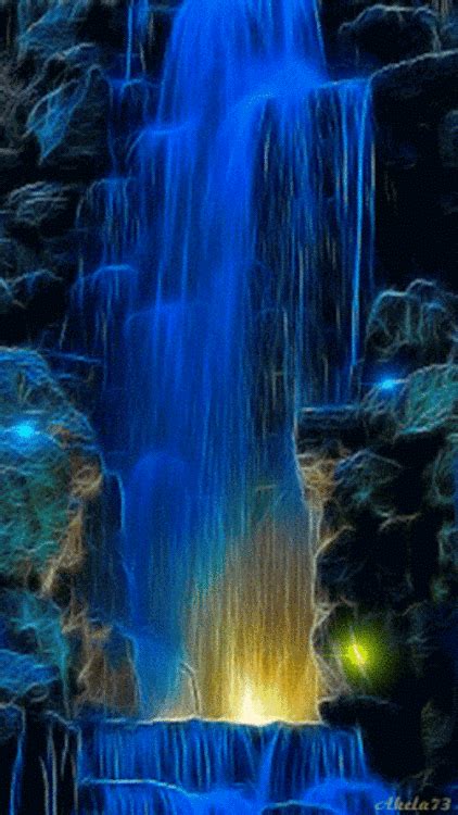 Waterfall Background Hd Gif Canvas Valley