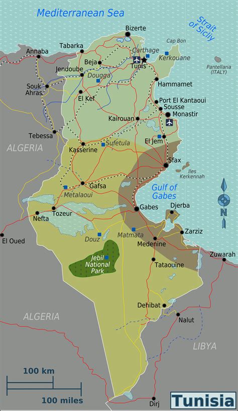 Filetunisia Regions Mappng Wikimedia Commons