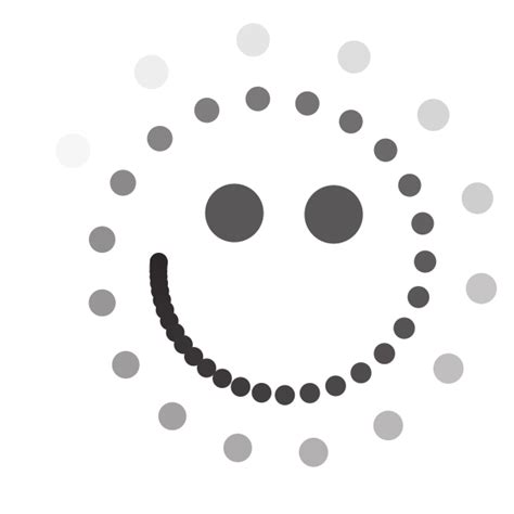 Smiley Emoticon With Dots Free Svg