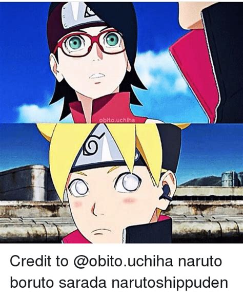 A shonen anime/manga written by masashi kishimoto about young ninja. Oblto Uchiha Credit to Naruto Boruto Sarada Narutoshippuden | Meme on SIZZLE