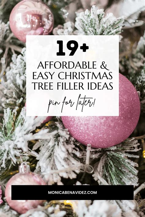 19 Easy Chic And Affordable Diy Christmas Tree Filler Ideas Monica