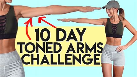 10 day toned arms challenge day 1️⃣ home workout youtube