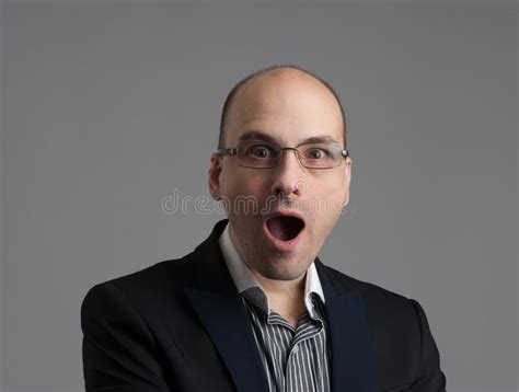 Man With Astonished Expression Stock Image Image Of Concept Wear