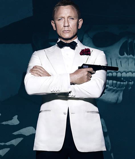 James Bond White Tuxedo Daniel Craig Ivory Dinner Tuxedo