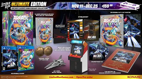 Konami Arcade Classics Anniversary Collection Switch Physical Editions