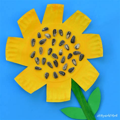 Paper Plate Sunflower Craft The Resourceful Mama