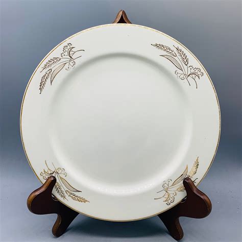 Lifetime China Prairie Gold Dinner Plates And Cups Sold Etsy