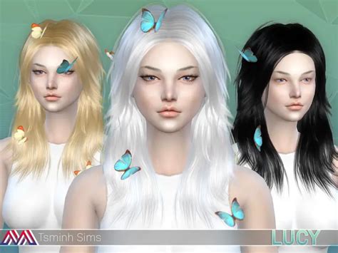 The Sims Resource Lucy Hair Sims 4 Hairs