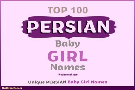 Top 100 Persian Baby Girl Names With Meaning