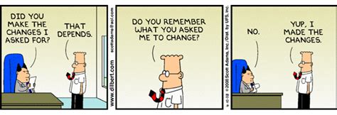 Change Management Strategy Dilbert Change 2 Change Management Work
