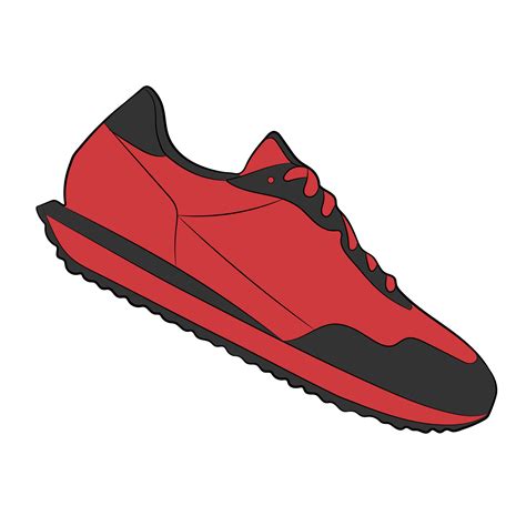 Red Sneaker Design Side View Shoes Pair 27099230 Png