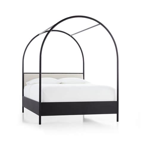 Canyon Queen Arched Canopy Bed With Upholstered Headboard By Leanne