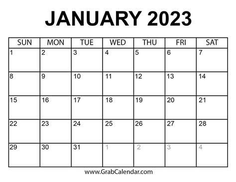 Calendar For January 2023 Get Calendar 2023 Update