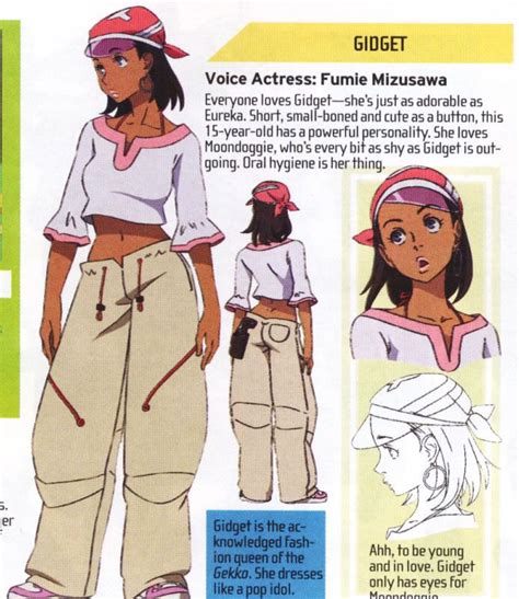 Eureka Seven ~ Gidget Concept Art Characters Character Design