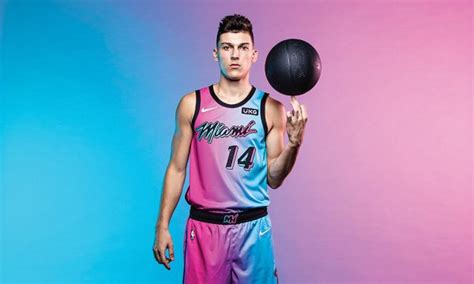 The heat's city edition jerseys are officially nicknamed the vice jerseys because of the color similarities with the logo of the popular 1984 tv while the influence of miami vice on the design is undeniable, the main inspiration came from the bright neon signs that are one of the most defining. Americans Cannot Unsee What Happened This Week (The Miami Heat's New Miami Vice Jerseys)