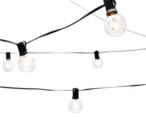 Globe String Lights With G40 Bulbs 25ft Connectable Outdoor Garden