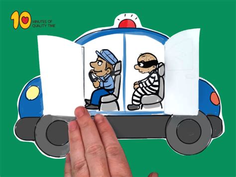 police car  opening doors paper craft  minutes  quality time