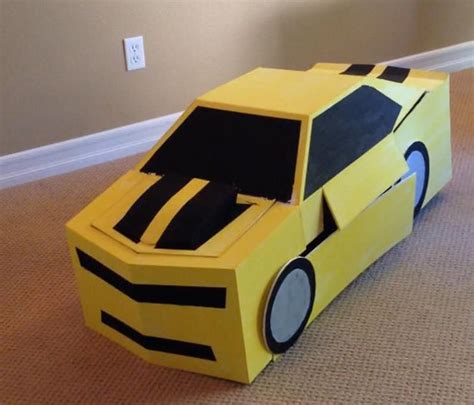 Cardboard Car Costume Template