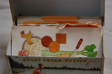 Vintage Land O Lakes Sweet Cream Butter Recipe File Box Etsy
