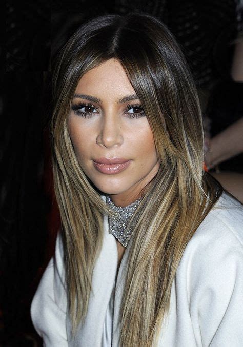 Kim Kardashian Balayage Ombré Bronde Hair Kardashian Hair Kim
