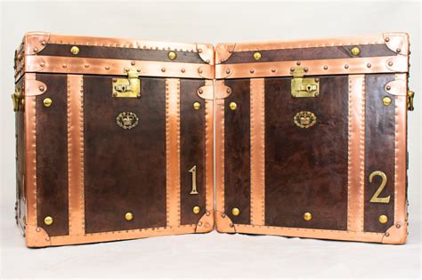 Using the appropriate vessel for cooking a particular dish is significantly important. Pair Luggage Boxes - Steamer Trunk Copper Leather Cases Table