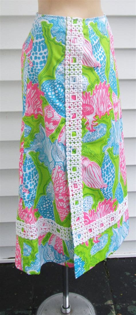 Vintage Lilly Pulitzer Signature Print Skirt M Etsy Vintage Lilly