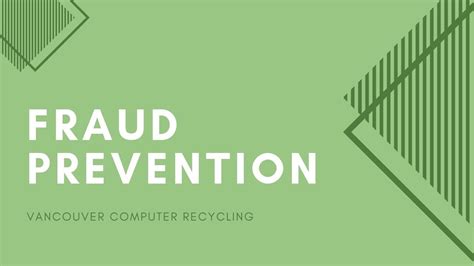 Environmental protection agency will heavily fine. Vancouver Computer Recycling: Fraud Prevention with North ...