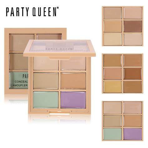 Party Queen 6color Correcting Concealer Palette Contouring Highlighter
