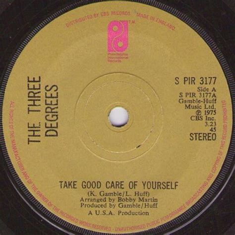 The Three Degrees Take Good Care Of Yourself 7 Single Sol Ebay