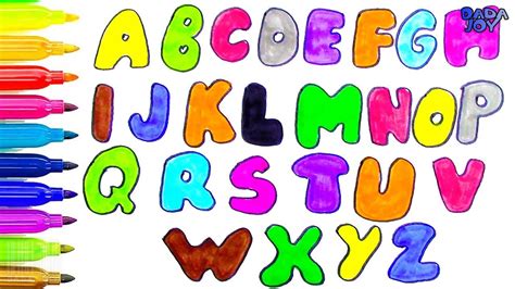 Dibujando Y Coloreando El Alfabeto Dibujos Para Ninos Aprende Otosection