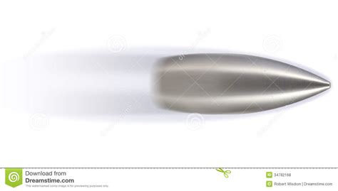 Silver Speeding Bullet Royalty Free Stock Photos Image 34782168