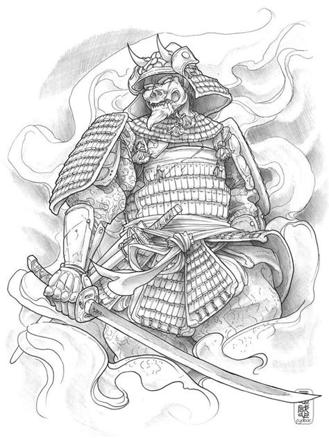 Japanese Samurai Warrior Tattoo Design Photo 1 Artetc Japanese