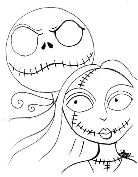 Nightmare Before Christmas Coloring Pages Download And Print