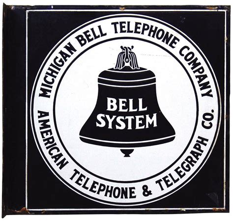 Telephone Sign Michigan Bell Telephone Co Dsp Flange Jul 26 2020