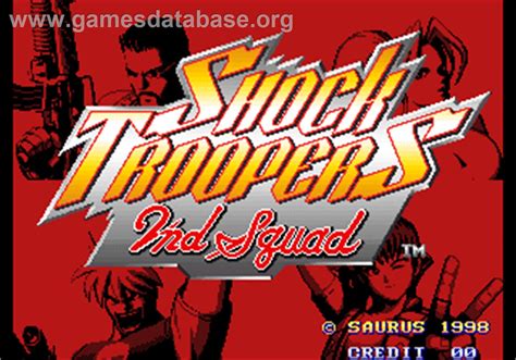 Shock Troopers 2nd Squad Arcade Artwork Title Screen