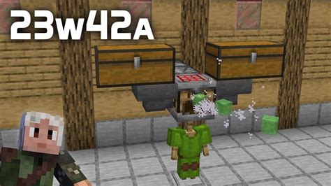 News In Minecraft Snapshot 23w42a The Crafter Youtube