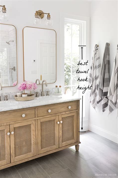 How High Should Towel Rack Be From Floor Everything Bathroom
