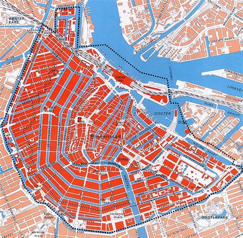 Map Of Amsterdam The Netherlands