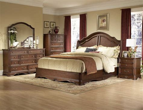 Modern Transitional Bedroom Furniture Cm7503q Transitional Dark Walnut