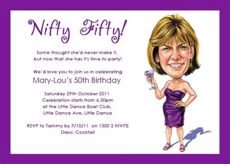 Funny 50th Birthday Party Invitations Ideas Free Invitation Templates