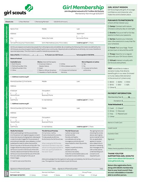 Create a registration form using html in 5 easy steps. Girl Scout Registration Form Printable | Templates at ...