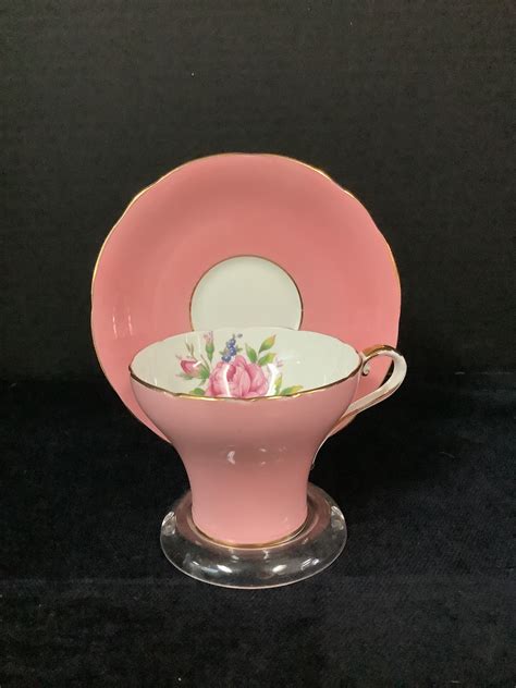 Aynsley Pink Tea Cup And Saucer