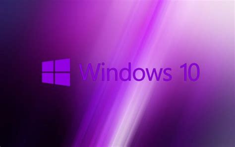 Windows 10 Wallpaper Purple with Original Logo - HD Wallpapers ...